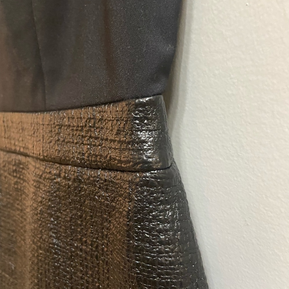 Armani Exchange Faux-Leather Mini Dress, Size 10 - Picture 7 of 13